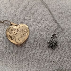 Gold Heart Locket Necklace
